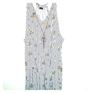 White floral maxi dress